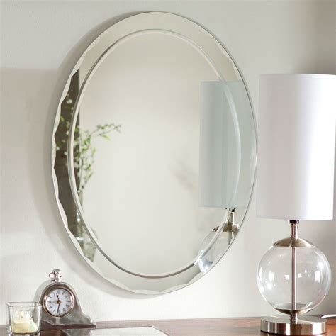 silver scalloped mirror|scalloped edge beveled vanity mirror.